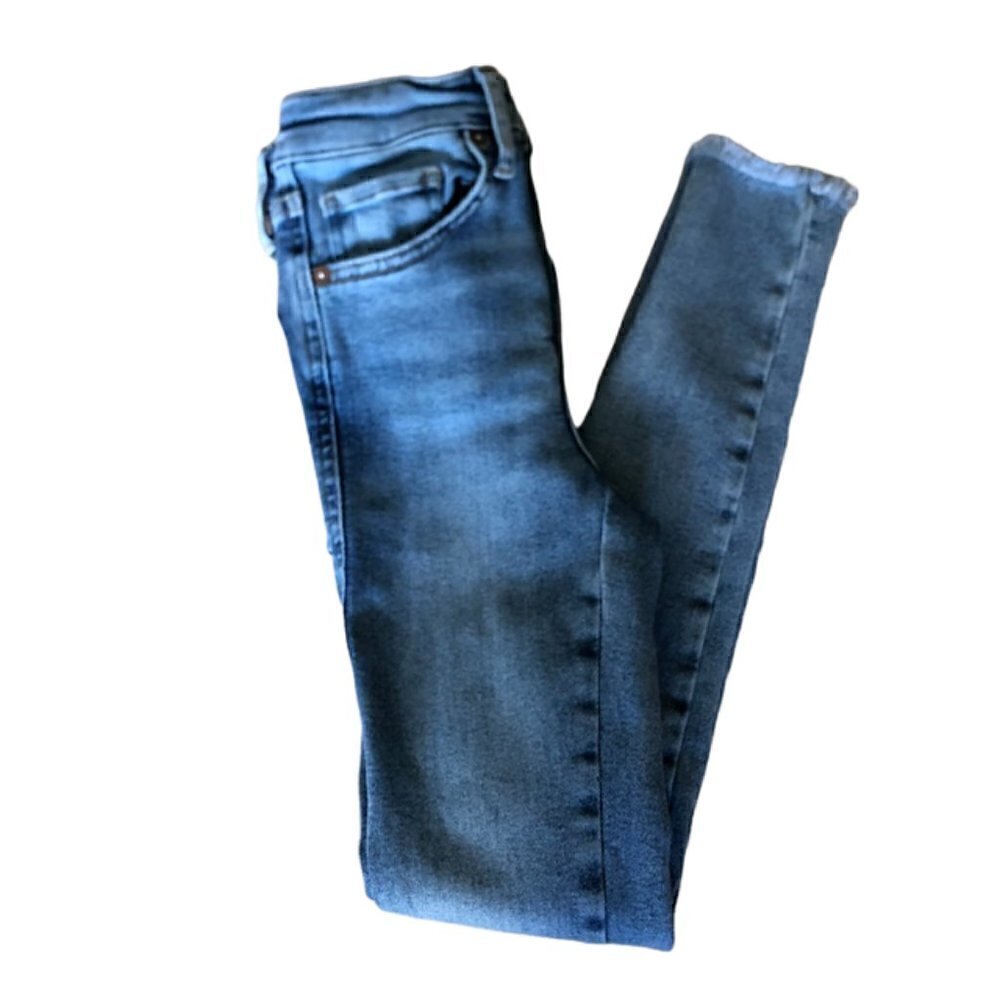 Free People High Rise Raw Hem Jegging Jeans 24